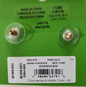 kate spade Jewelry - Kate Spade Rose Gold Bow Earrings kate spade Jewelry - Kate Spade Rose Gold Bow Earrings